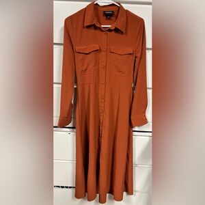 Monki SIZE 34 orange dress